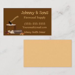 Firewood Supply Business Card
