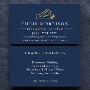 Firewood Supply Service Business Card