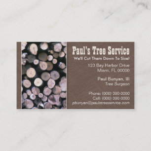 Firewood/Tree Service Business Card