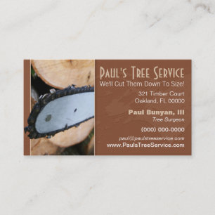 Firewood/Tree Service Business Card