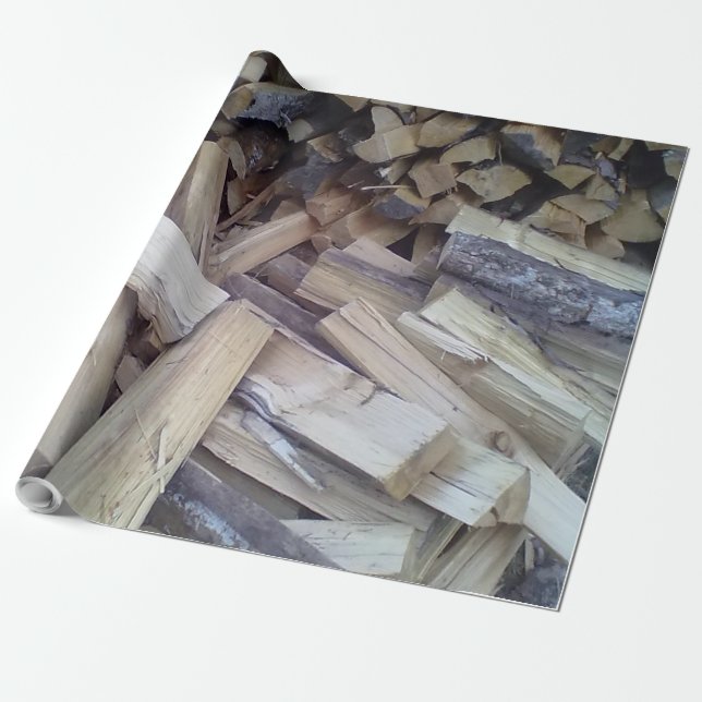 Firewood Wrapping Paper (Unrolled)