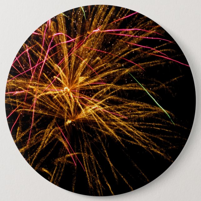 Firework 04 6 cm round badge (Front)