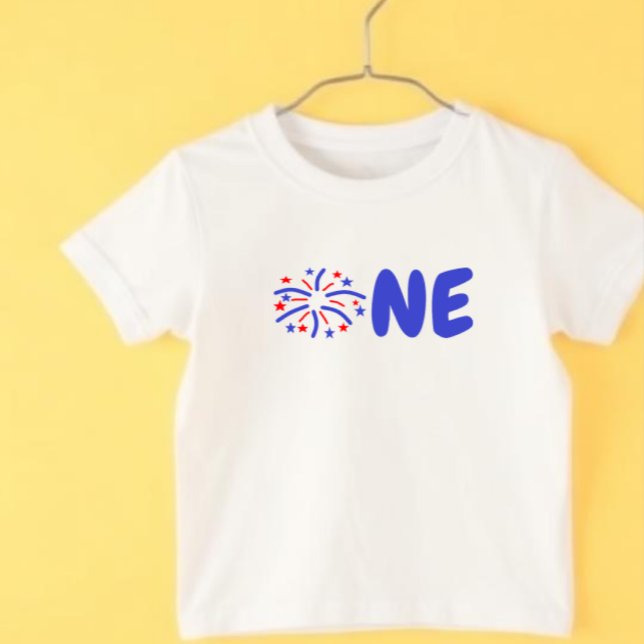 Firework 1st Birthday Baby T-Shirt (Creator Uploaded)