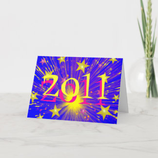 Firework '2011' greetings card