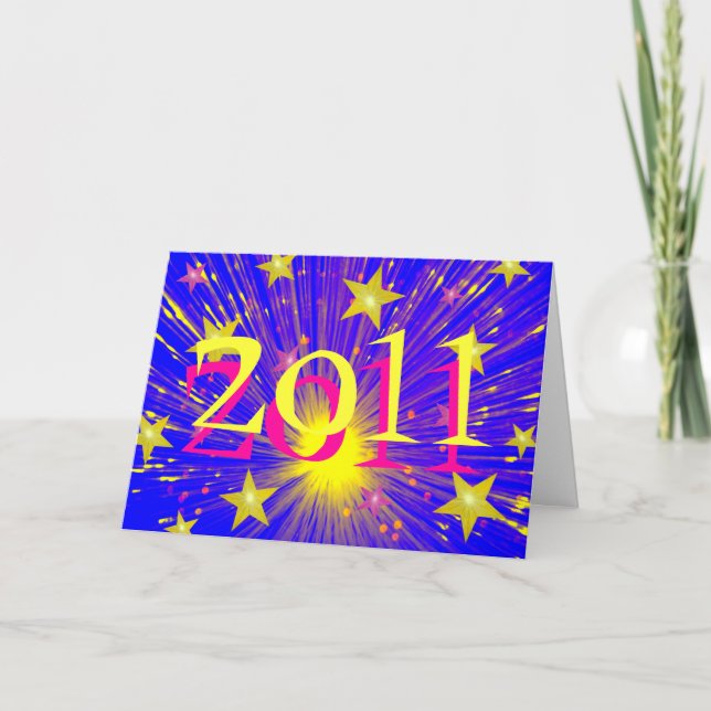 Firework '2011' greetings card (Front)