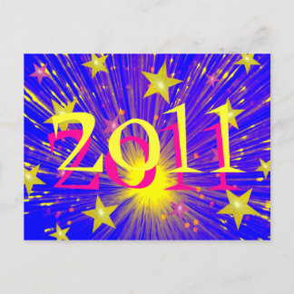Firework '2011' postcard