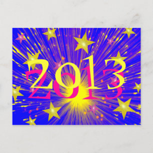 Firework '2013' postcard