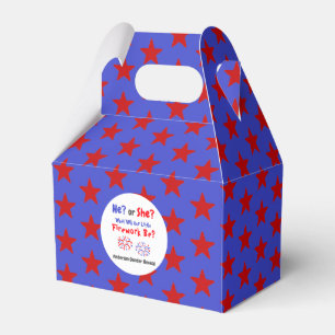 Firework American Gender Reveal Favour Box