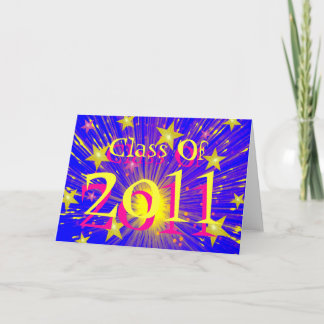 Firework 'Class of 2011' greetings card