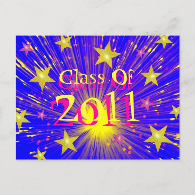 Firework 'Class of 2011' postcard (Front)