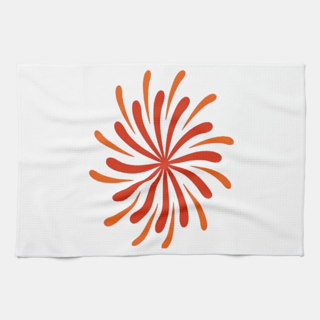 Firework Classic Tea Towel (Horizontal)