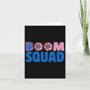 Firework Director Funny 4th Of July Boom Squad.  Card