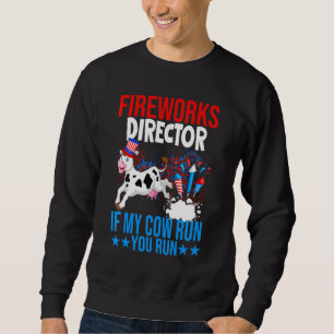 Firework Director Happy 4th Of July American Flag Sweatshirt