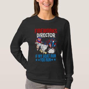 Firework Director Happy 4th Of July American Flag T-Shirt
