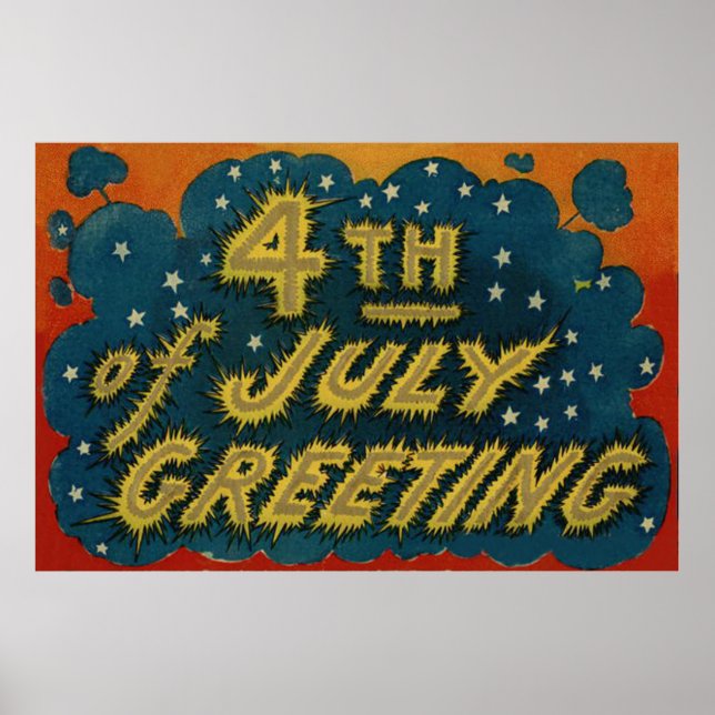 Firework Firecracker Explosion Star Poster (Front)