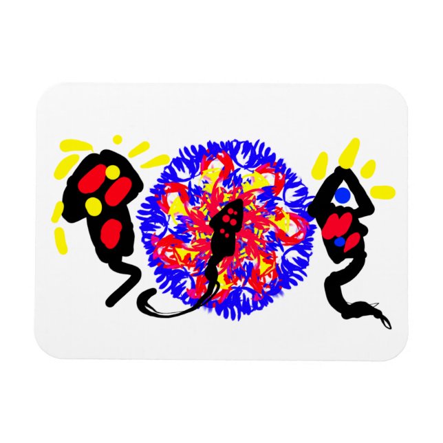 Firework joy magnet (Horizontal)