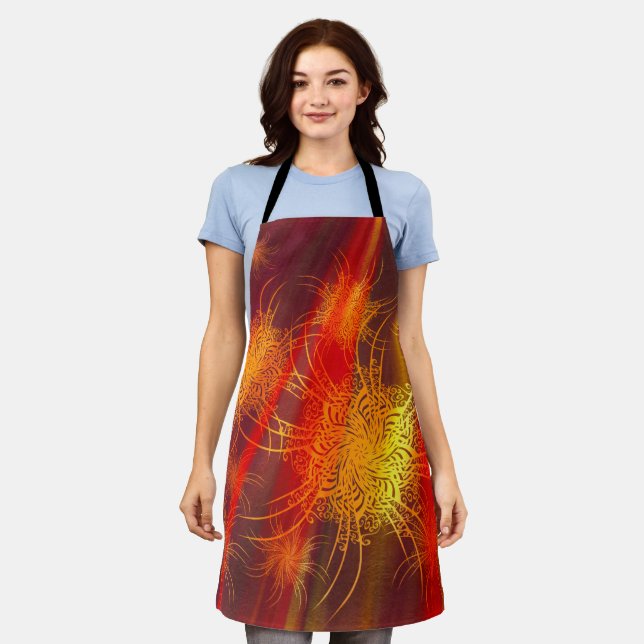 Firework Mandala Apron (Worn)