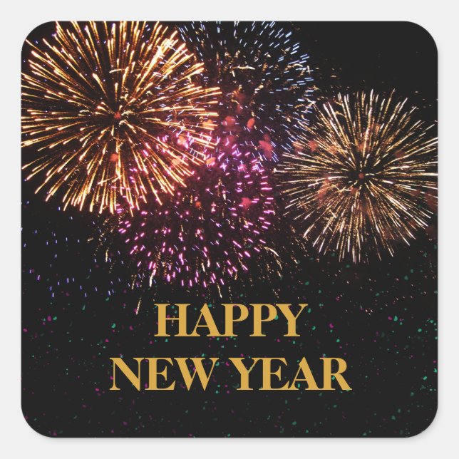 Firework New Year's Eve Sticker (Front)