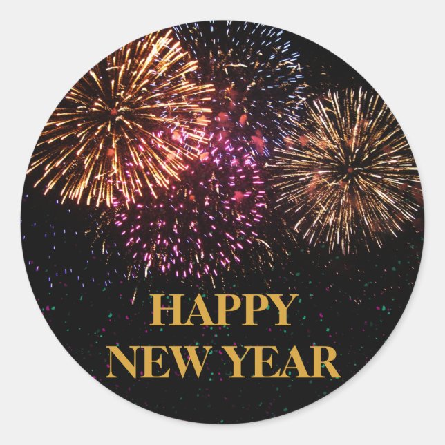Firework New Year's Eve Sticker (Front)