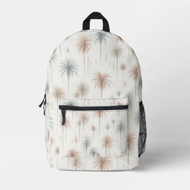 Firework Palms Printed Backpack (Front)