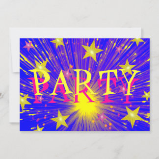 Firework 'Party' invitation