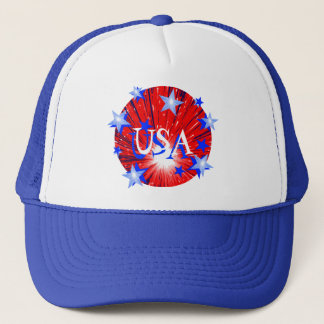 Firework Red White Blue 'USA' hat