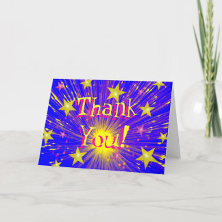 Firework 'Thank You!' greetings card