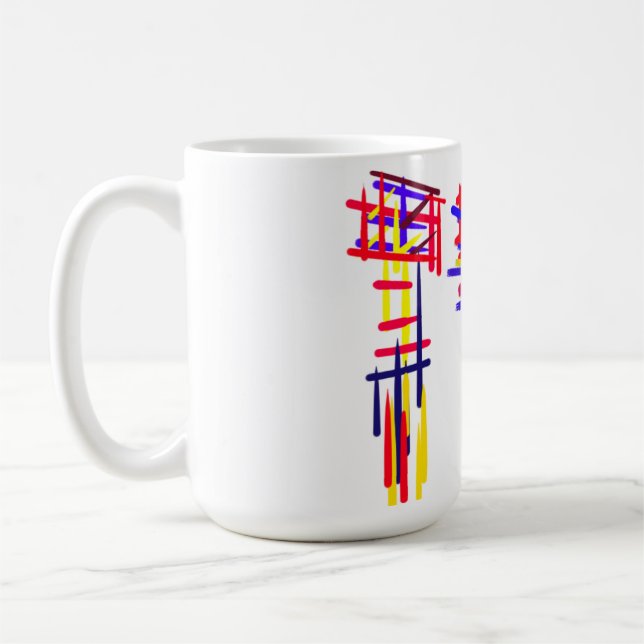 Firework  wow  coffee mug (Left)