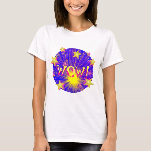 Firework 'WOW!' t-shirt ladies (Front)