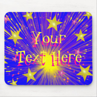 Firework 'Your Text' mousepad