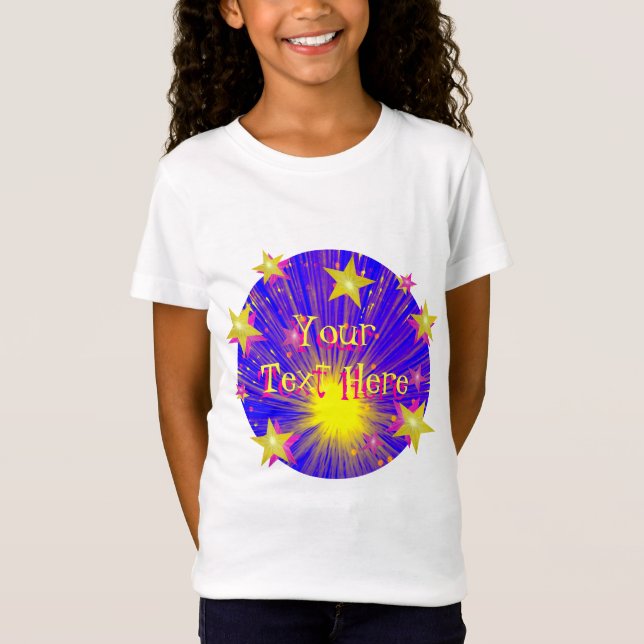 Firework 'Your Text'  t-shirt kids (Front)