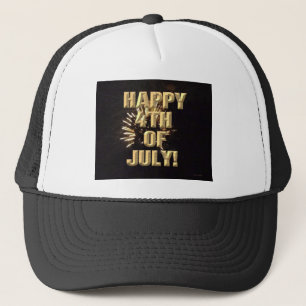 Fireworks 10 4th of July trucker hat