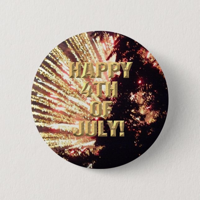 Fireworks 11 4th of July button (Front)