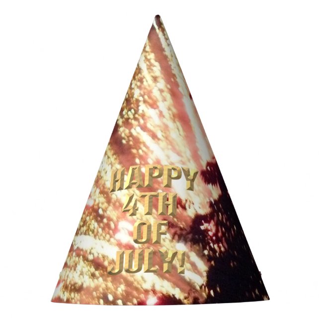 Fireworks 11 4th of July party hat (Front)