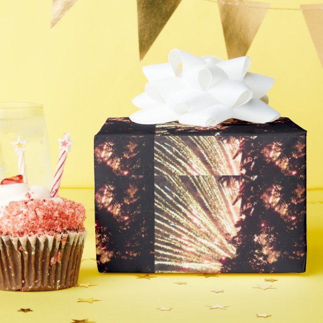 Fireworks 11 glossy wrapping paper (Birthday Party)