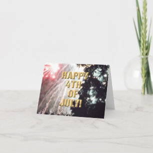 Fireworks 14 4th of July card