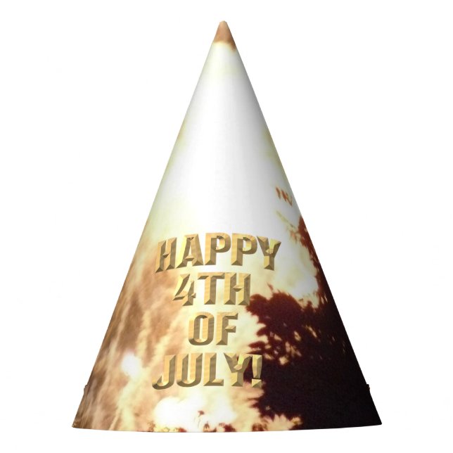 Fireworks 15 4th of July party hat (Front)