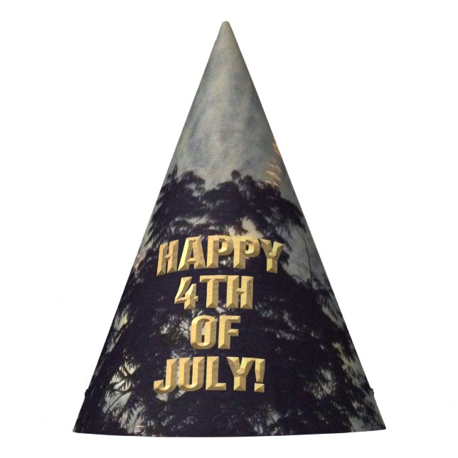 Fireworks 19 4th of July party hat (Front)