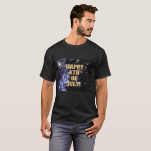 Fireworks 1 4th of July men black shirt