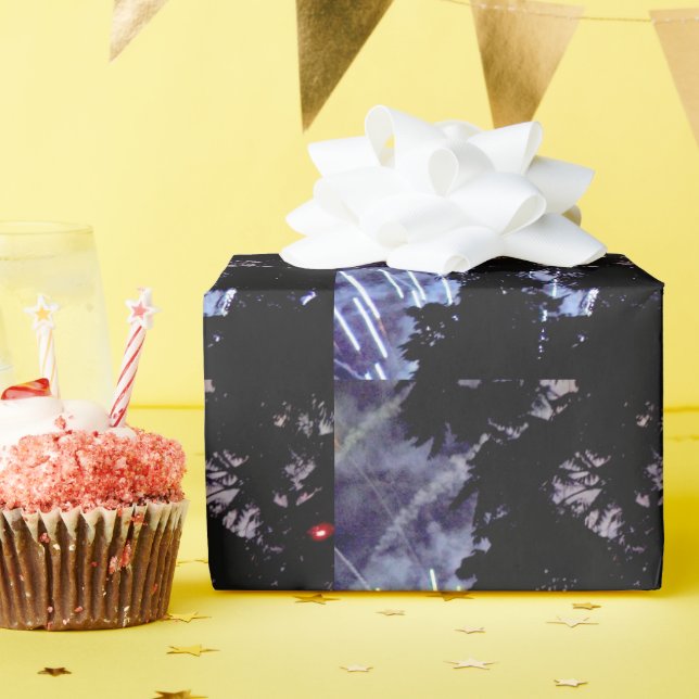Fireworks 1 glossy wrapping paper (Birthday Party)