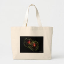 Fireworks 1 large tote bag