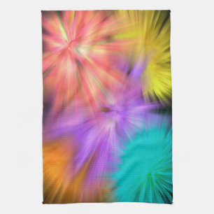 Fireworks #1 tea towel
