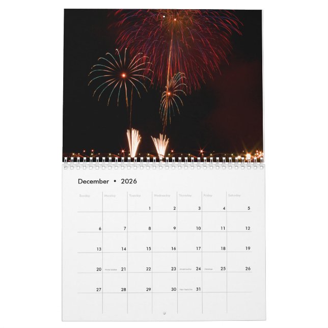 Fireworks 2024 Calendar (Dec 2026)