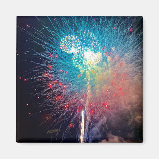 Fireworks 2 Inch Square Magnet