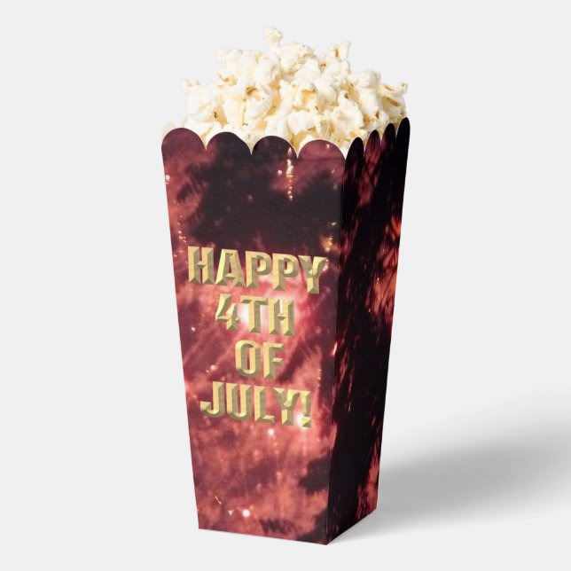 Fireworks 3 4th of July popcorn boxes (Popped)