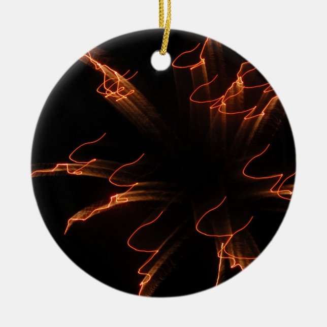 Fireworks 3 ceramic tree decoration (Front)
