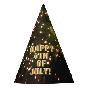 Fireworks 4 4th of July party hat