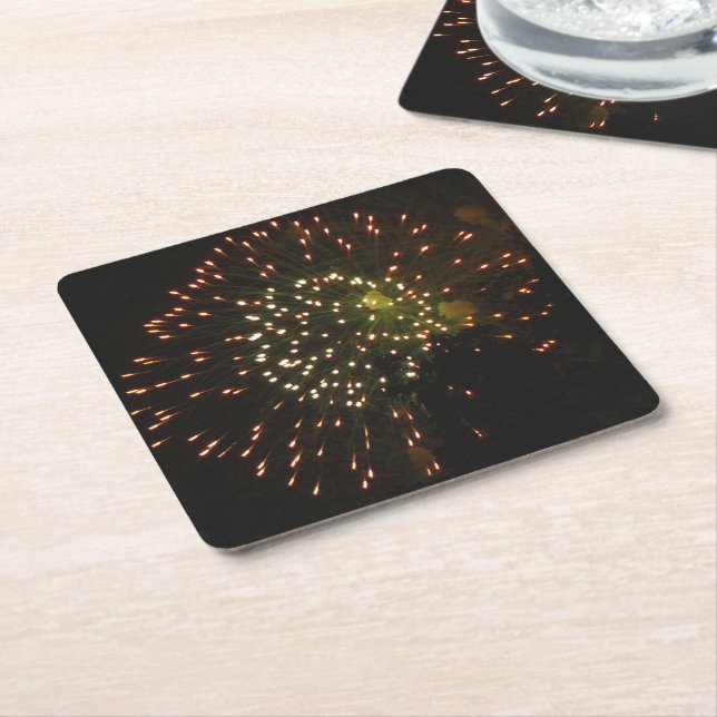 Fireworks 4 paper coasters (Angled)