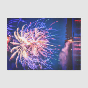 Fireworks 4th Of July Blue Independence Day Tissue Paper