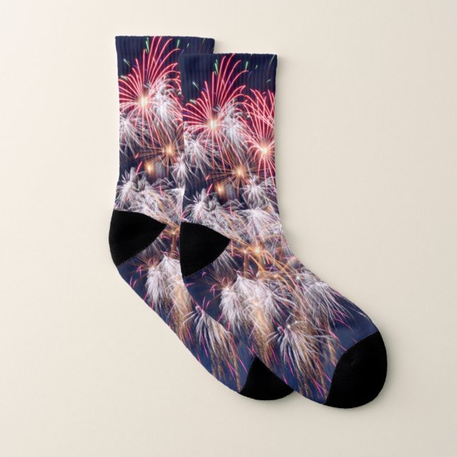 Fireworks 4th Of July Independence Day Socks (Pair)
